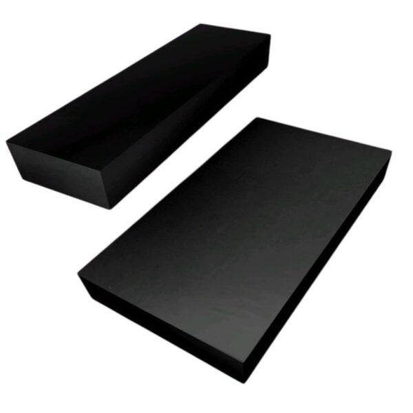 CAJA PARA ROSAS NEGRA BRILLANTE